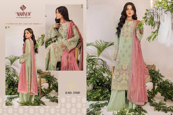 Mahnur Vol 37 Heavy Georgette Designer Pakistani Suits Catalog